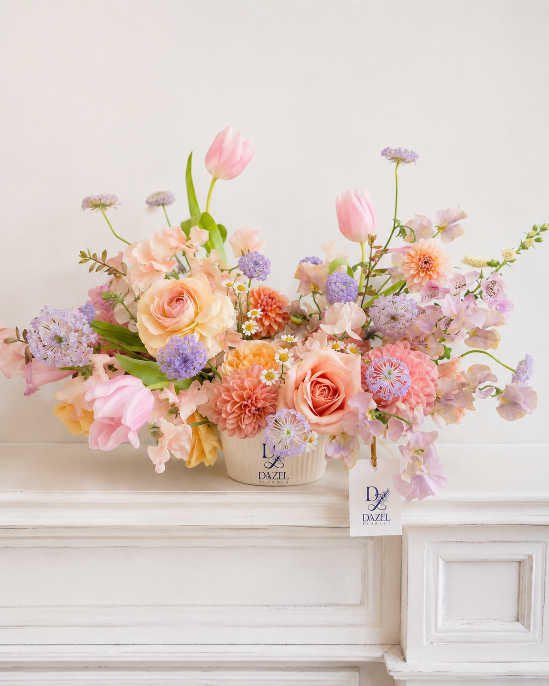 Blushing Meadow Centerpiece